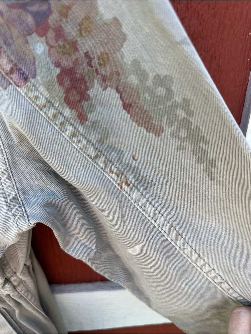 Sundance Floral Drawstring Utility Jacket - Taupe & Mauve - Picture 4 of 10